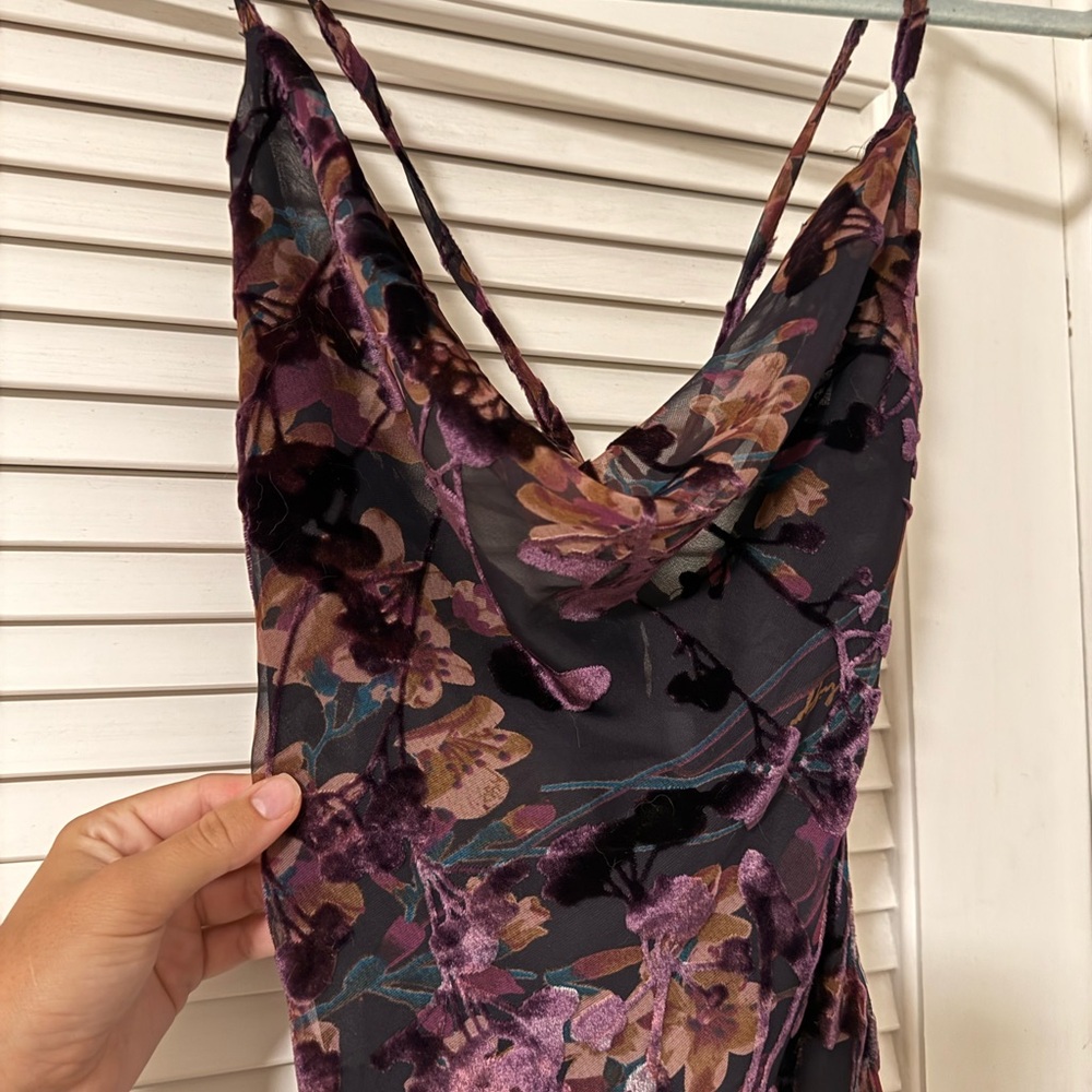 Showpo Dark Floral Maxi Dress - Picture 2 of 5